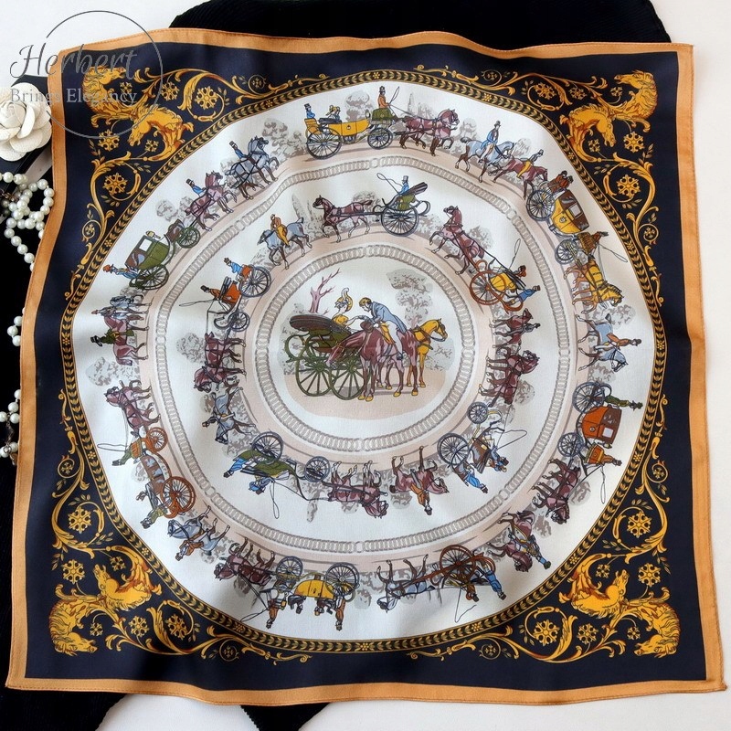 100% JEDWAB APASZKA Damski JAKOŚĆ Wzór CHUSTA+