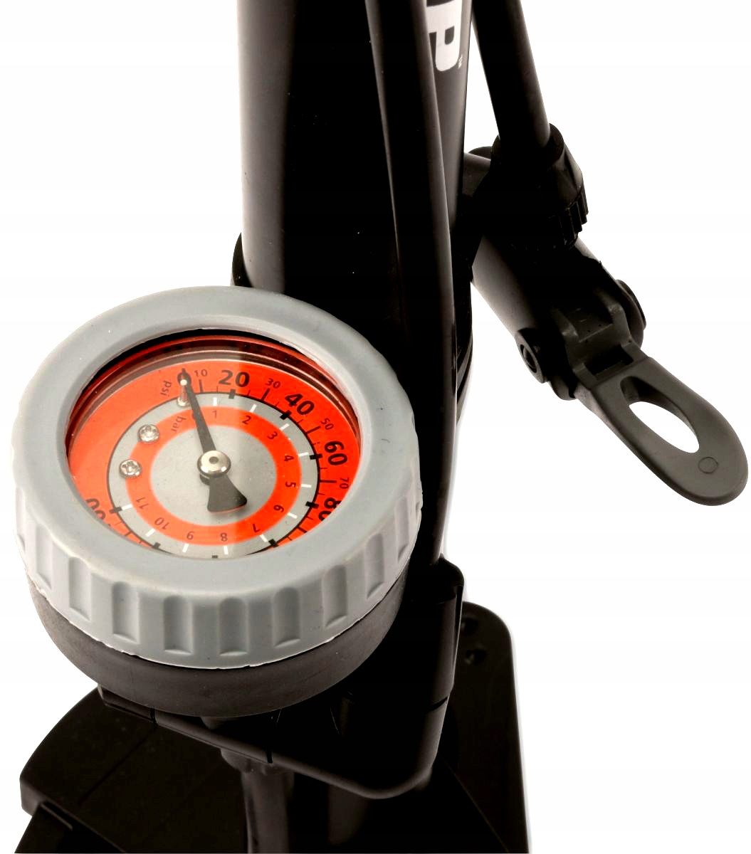 Stacjonarna Pompa Rowerowa Do Roweru Samochodowa Podłogowa Z Manometrem Kolor dominujący czarny