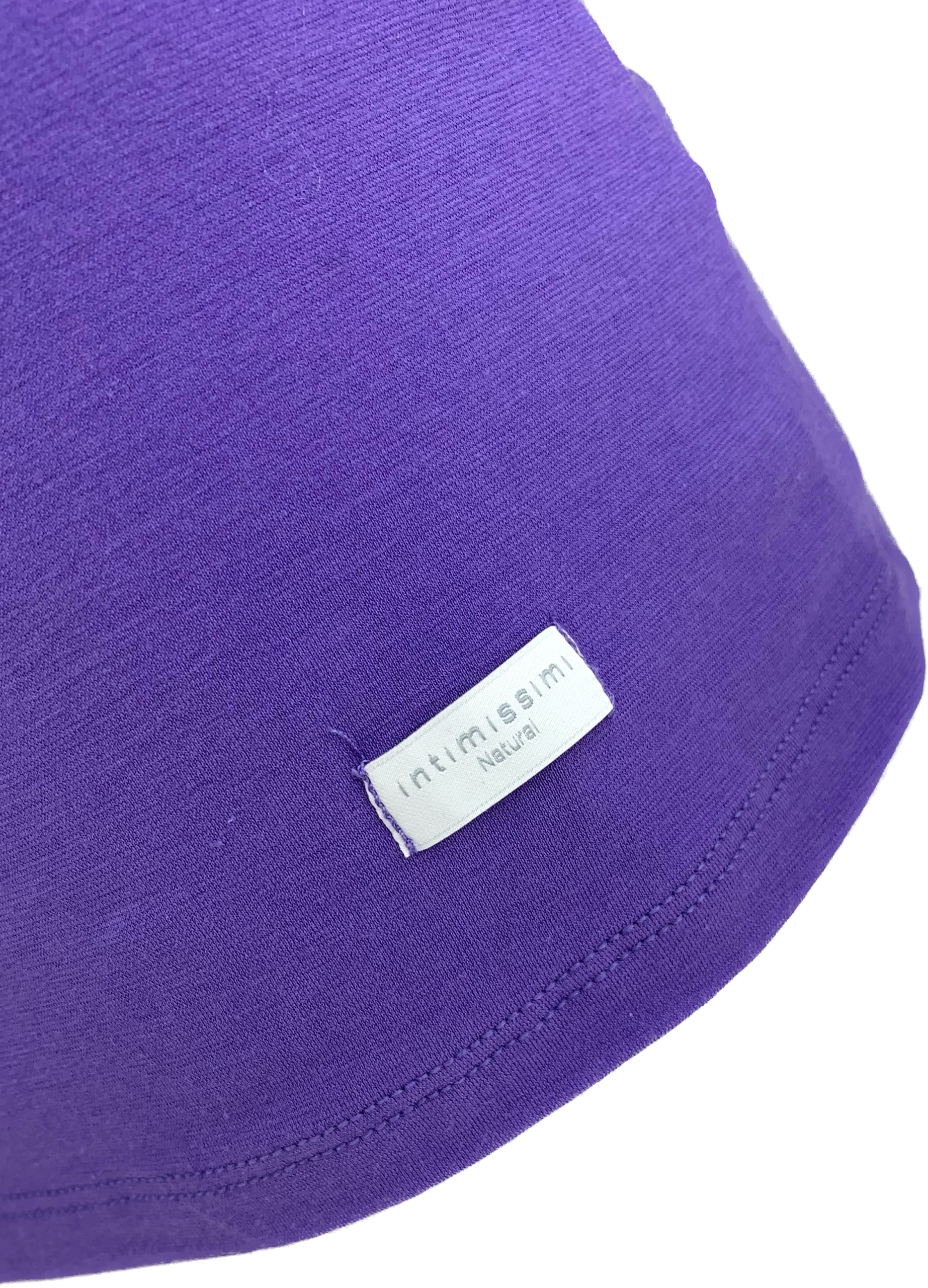 INTIMISSIMI TOP KOSZULKA ELASTYCZNA bawełna NATURAL JAKOŚĆ FIOLET M/38 Rozmiar M
