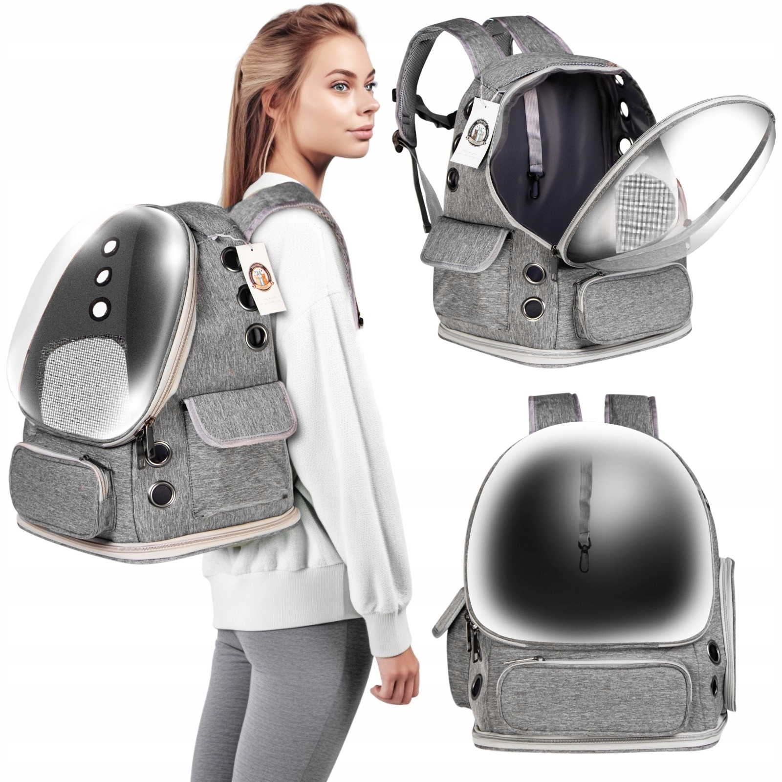 Levně Silný, Nezničitelný Batoh Přepravka Pro Kočky A Psa S Ventilací