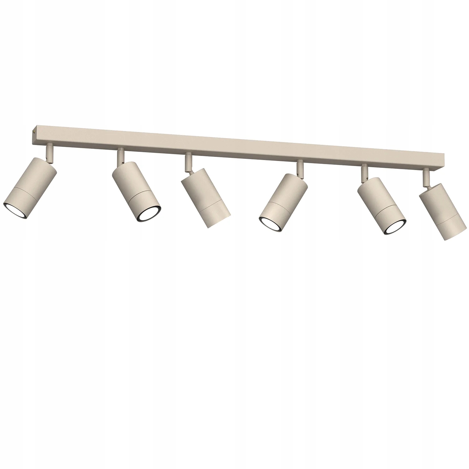 Stropná lampa reflektory krémová minimalistická 6bodová lišta 90 cm Luminex