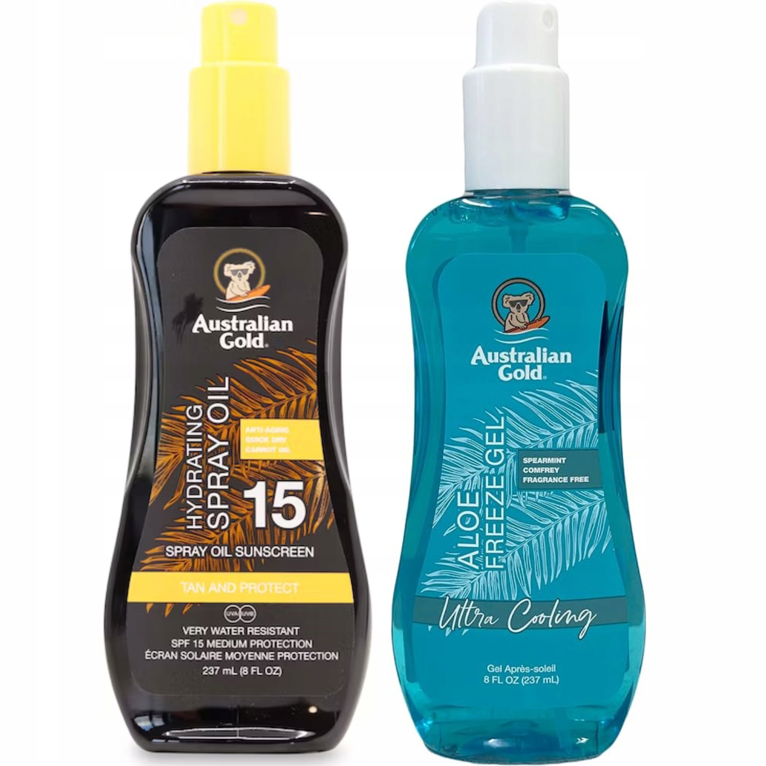 Australian Gold SPF15 Ochranný olej Ve Spreji Aloe Freeze Gel