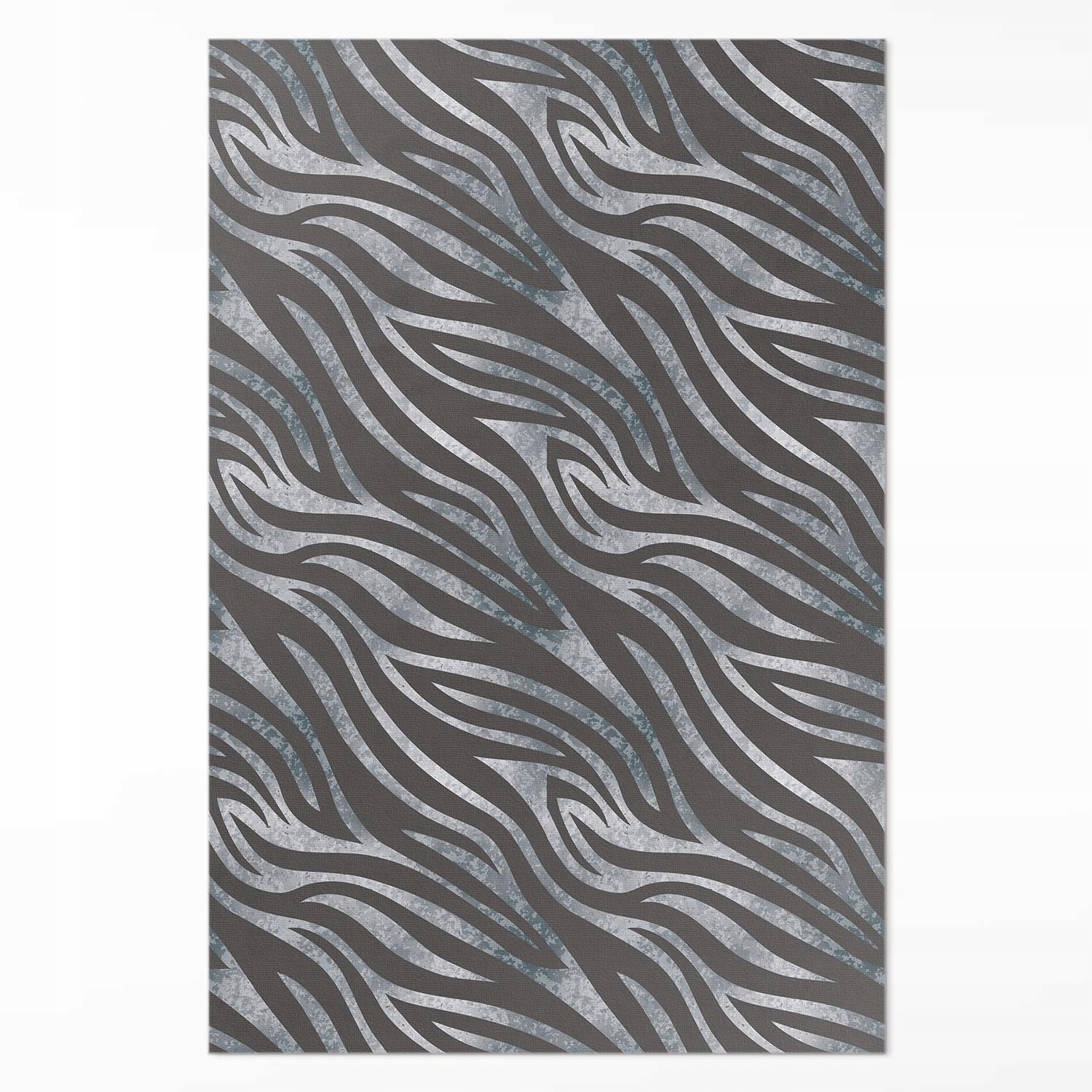 Dekoratívny vinylový koberec pod stôl Vzor zebry nepravidelné pruhy 80x120 cm