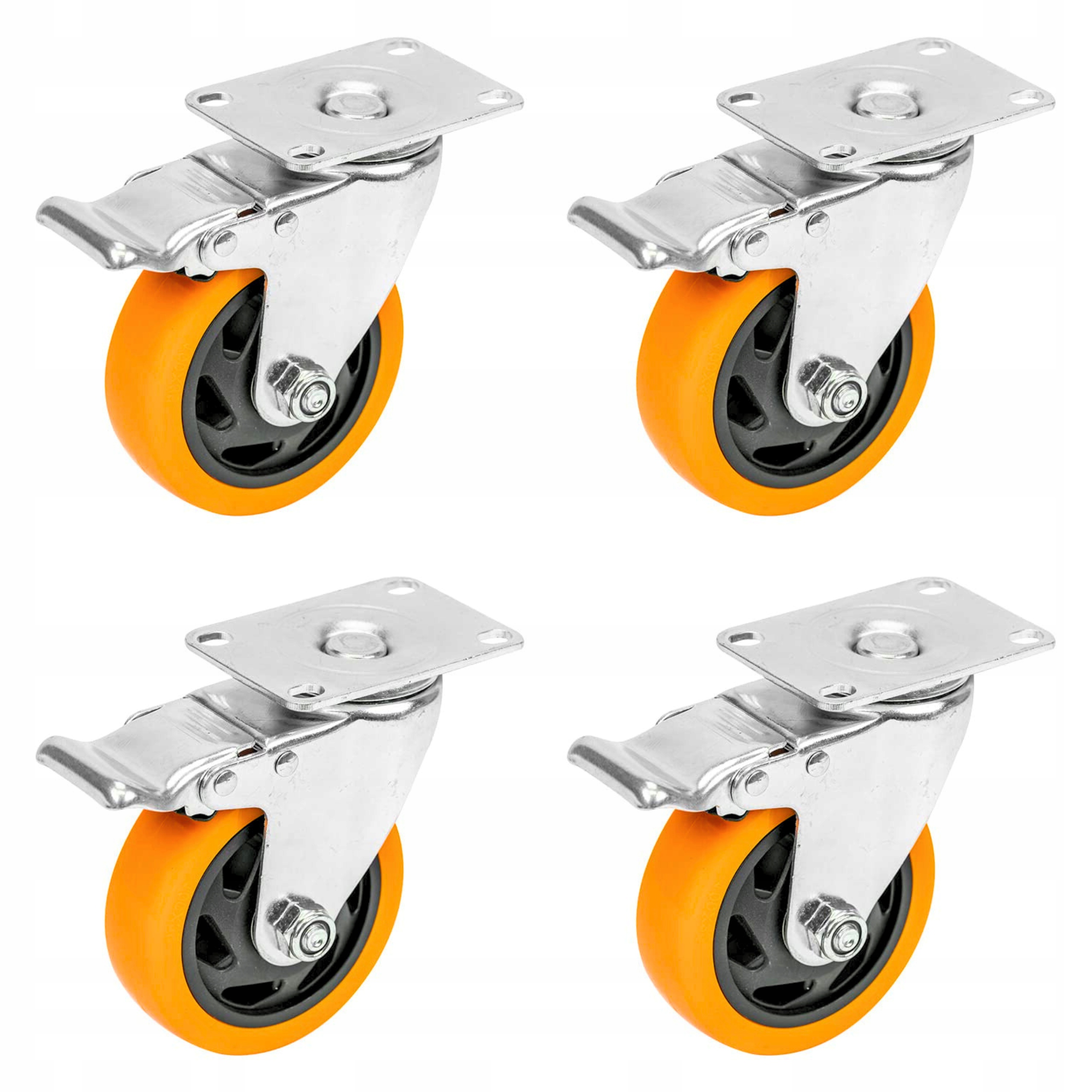 Průmyslová Otočná Kolečka S Brzdou Pro Vysoké Zatížení 460KG 4ks