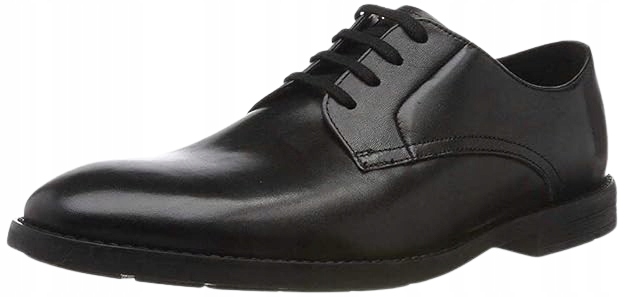Clarks Černé Pánské Kožené Polobotky Hladké Elegantní 39,5 J0D