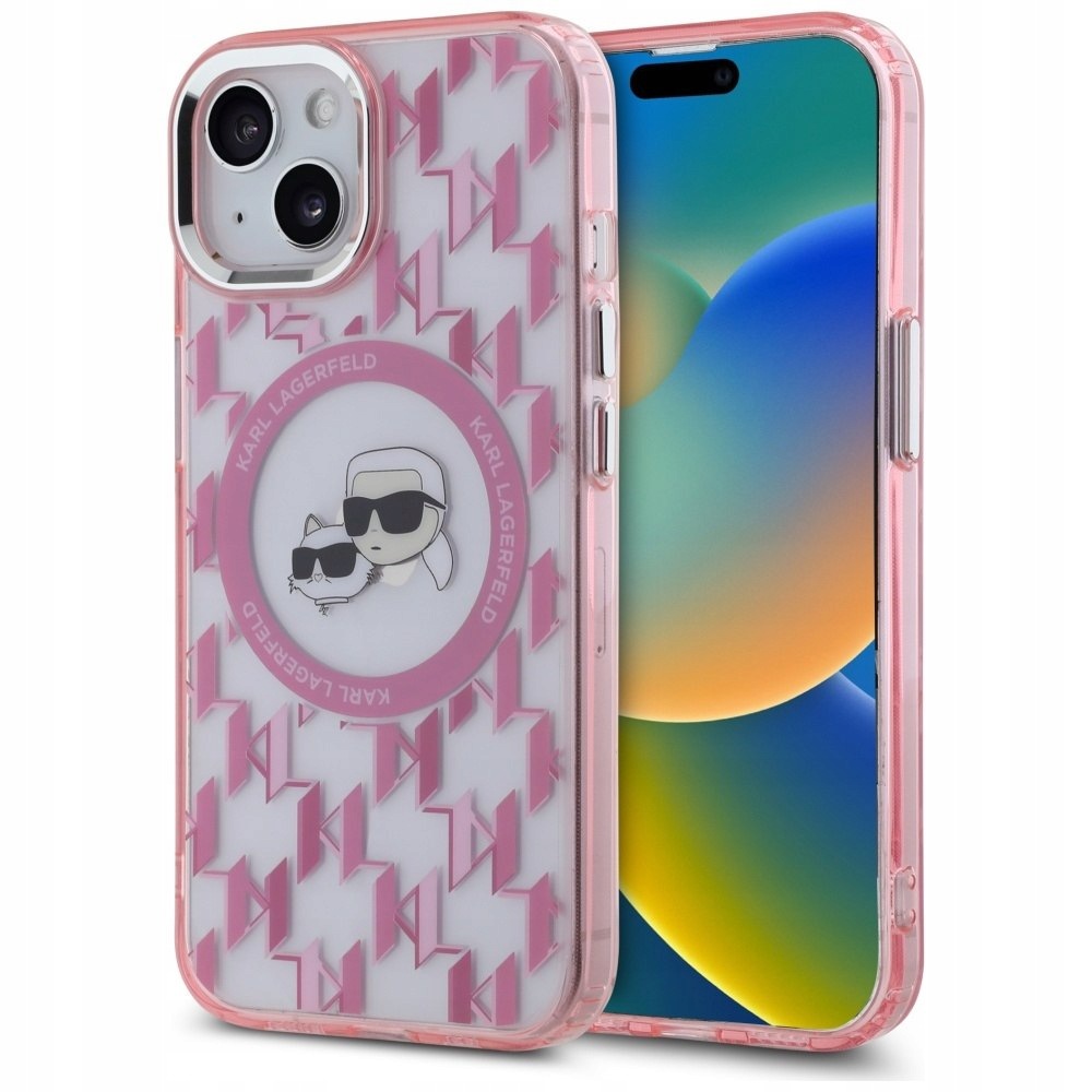 Karl Lagerfeld KLHMP15MHMCKMHP iPhone 15Plus 6.7" różowy/pink IML