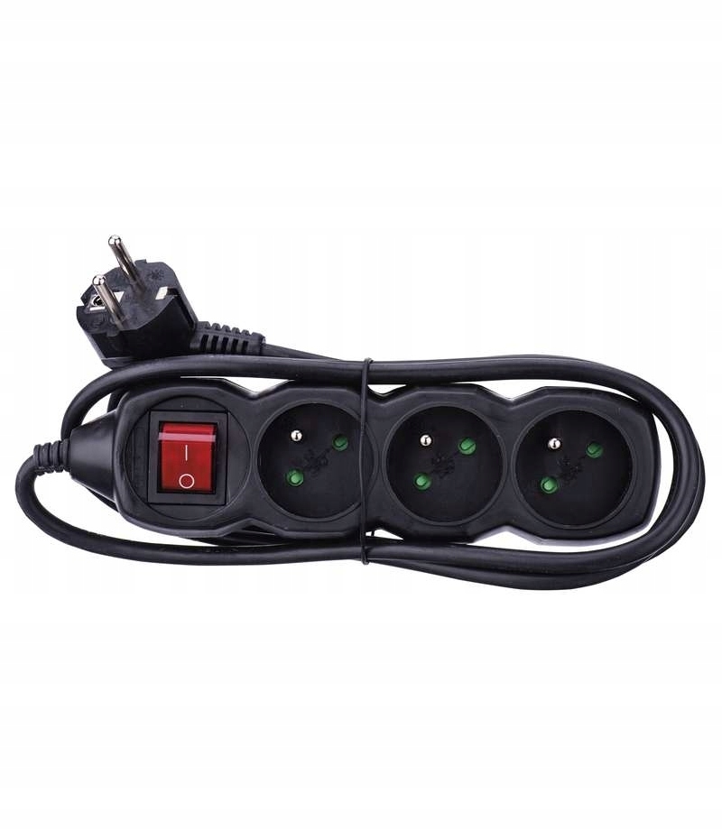 PRZEDŁUŻACZ LISTWA ZASILAJĄCA 3 GNIAZDA 1,5m EAN (GTIN) 8595025365477