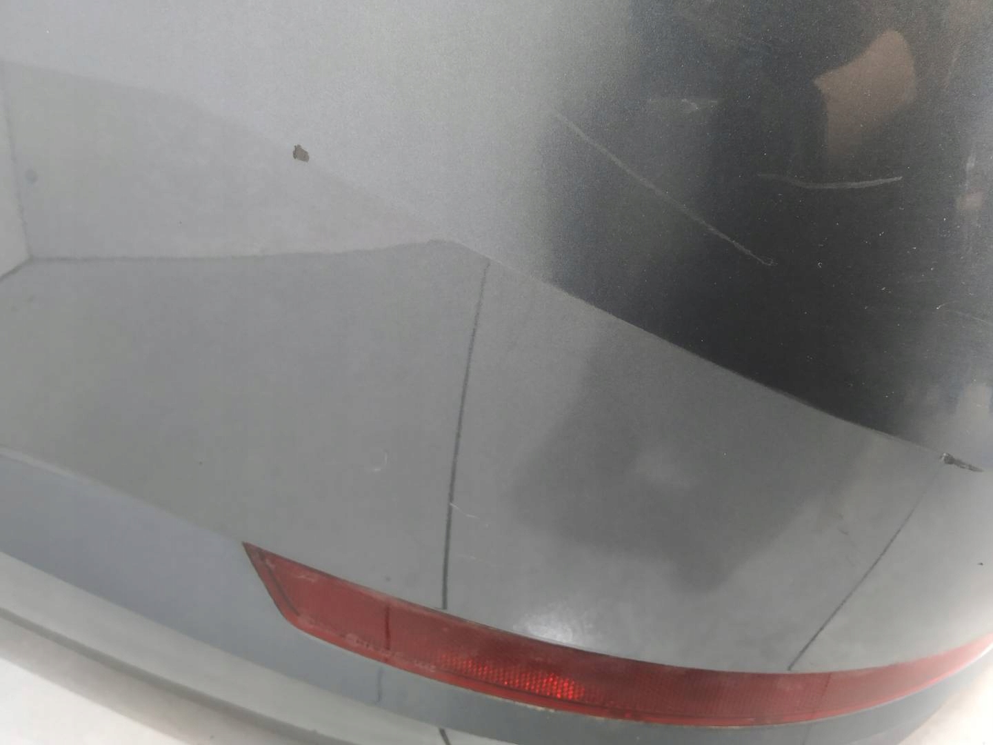 bumper rear part KOMBI PDC grey Skoda Superb III (2015-)