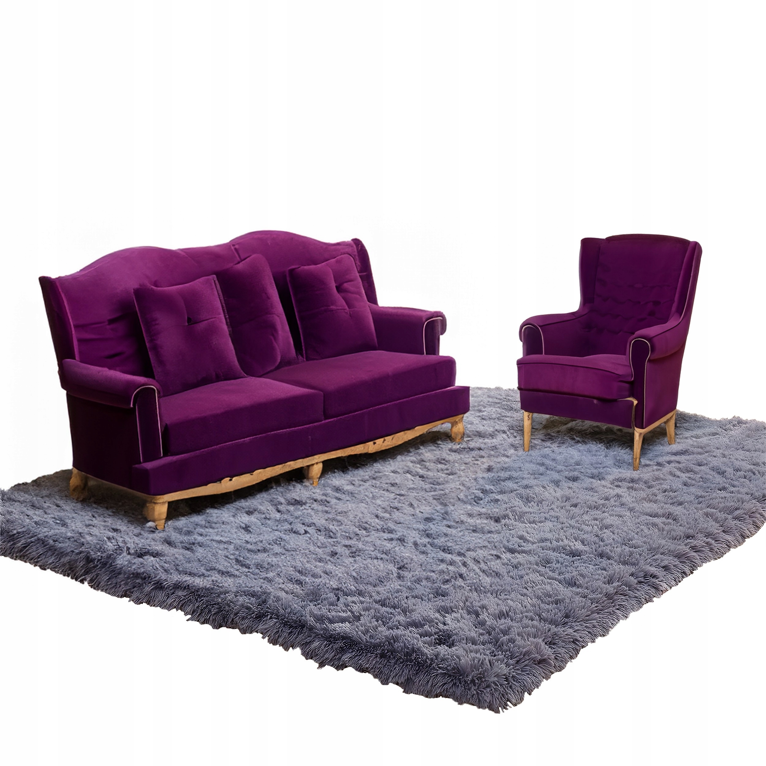 Koberec 220x160 Mäkký Teplý Moderný Shaggy