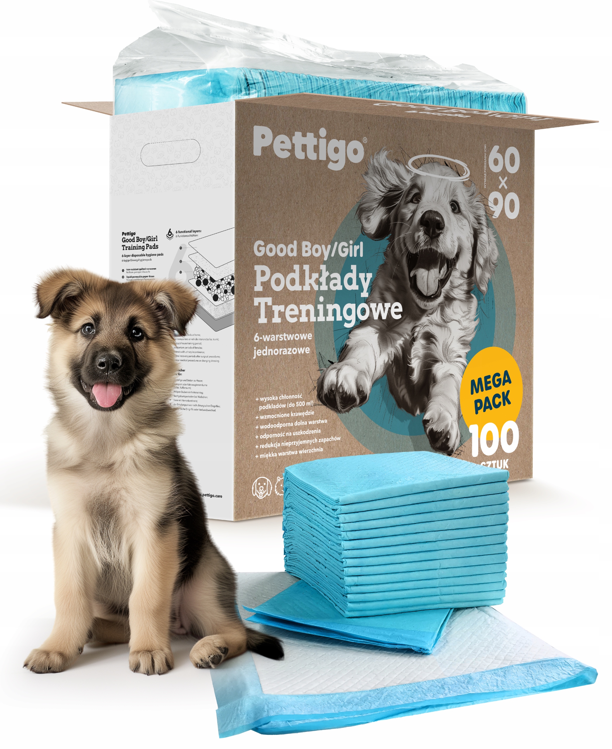 Grube Podkłady Maty dla Psa Nauka Sikania Higieniczna dla Psa 60x90