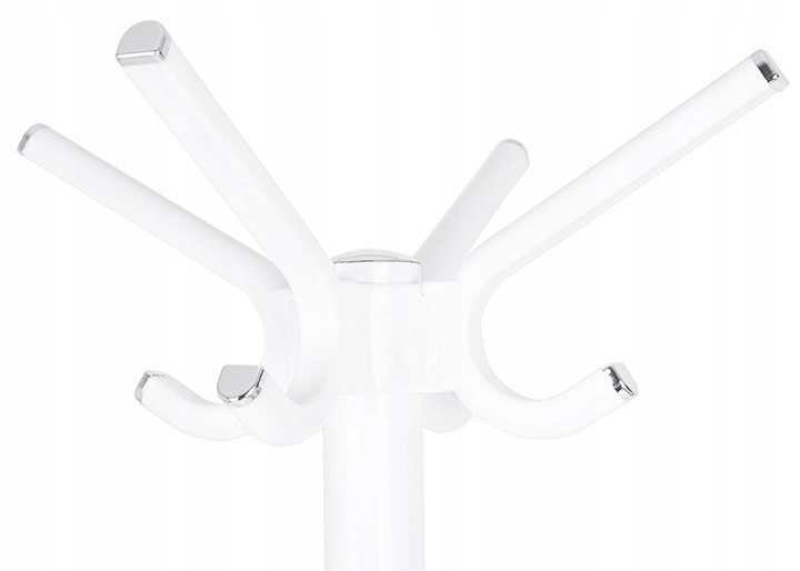 Wieszak na kurtki ubrania stojak stojący biały Marka ModernHome