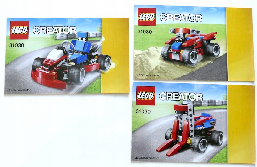 LEGO INSTRUKCJA CREATOR 31030 CZERWONY GOKART