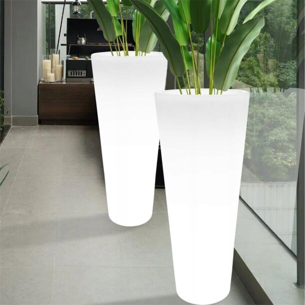 Záhradný kvetináč s Rgb osvetlením Flower Pot ovládaný diaľkovým ovládačom