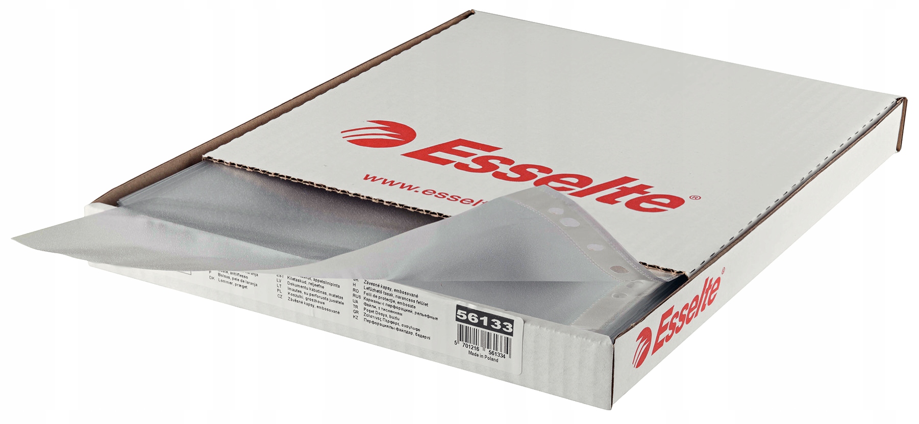 

Koszulki krystaliczne Esselte A4 55 mic 56066