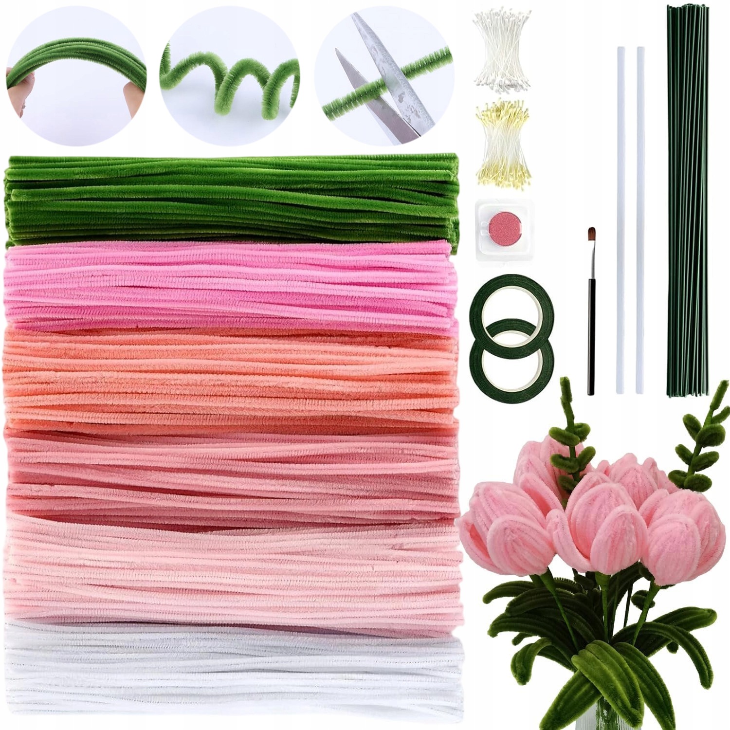 540 X Kreativní Drátky Ozdobné Drátky Na Zdobení Diy Vytěráků 30 CM