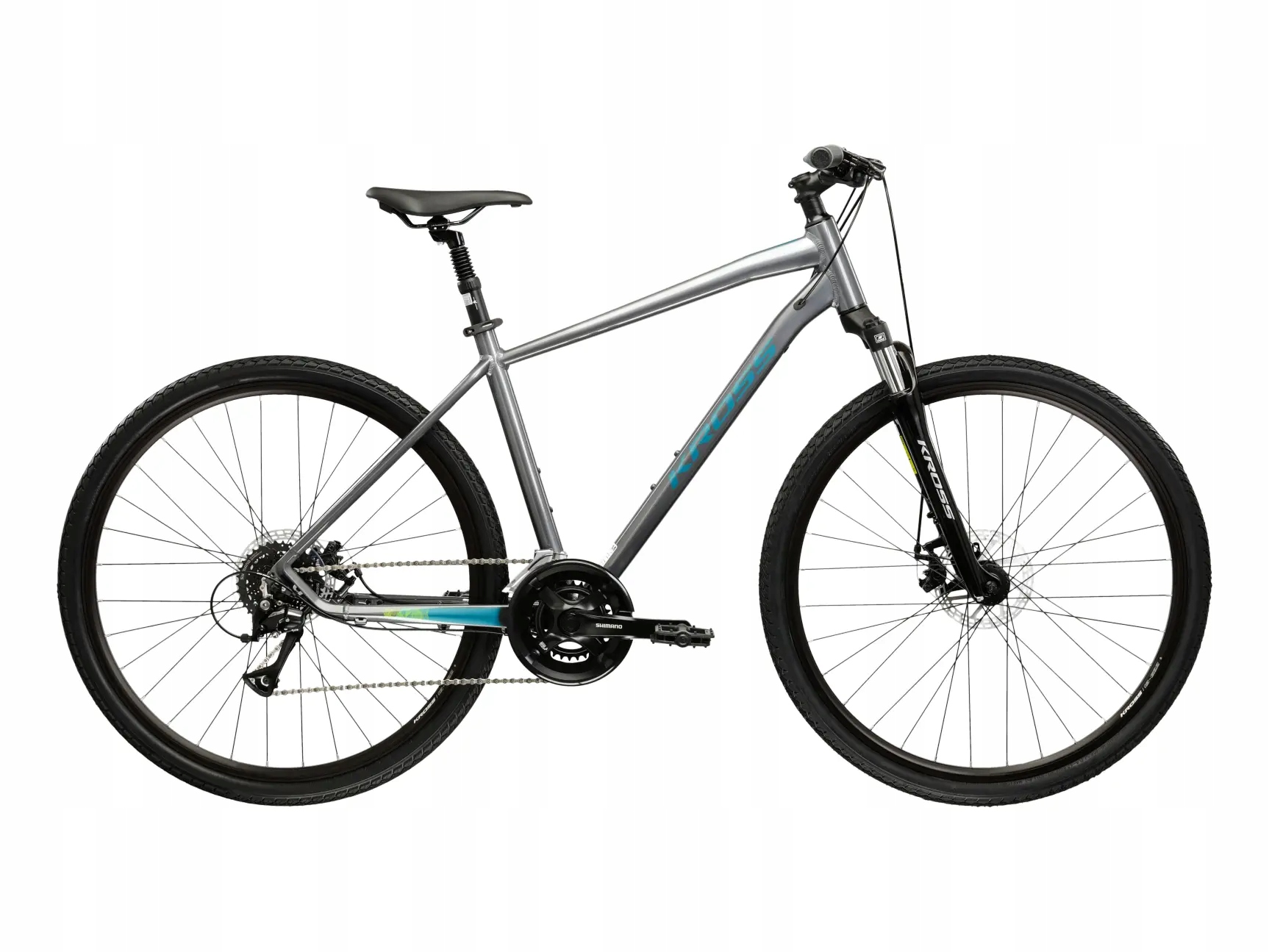 Rower crossowy Kross Evado 3.0M L (21) 28 szary morski połysk