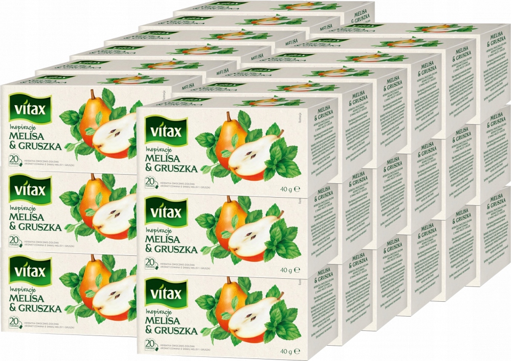 Vitax Melisa Gruszka Herbata 20tb Herbata ekspresowa x36