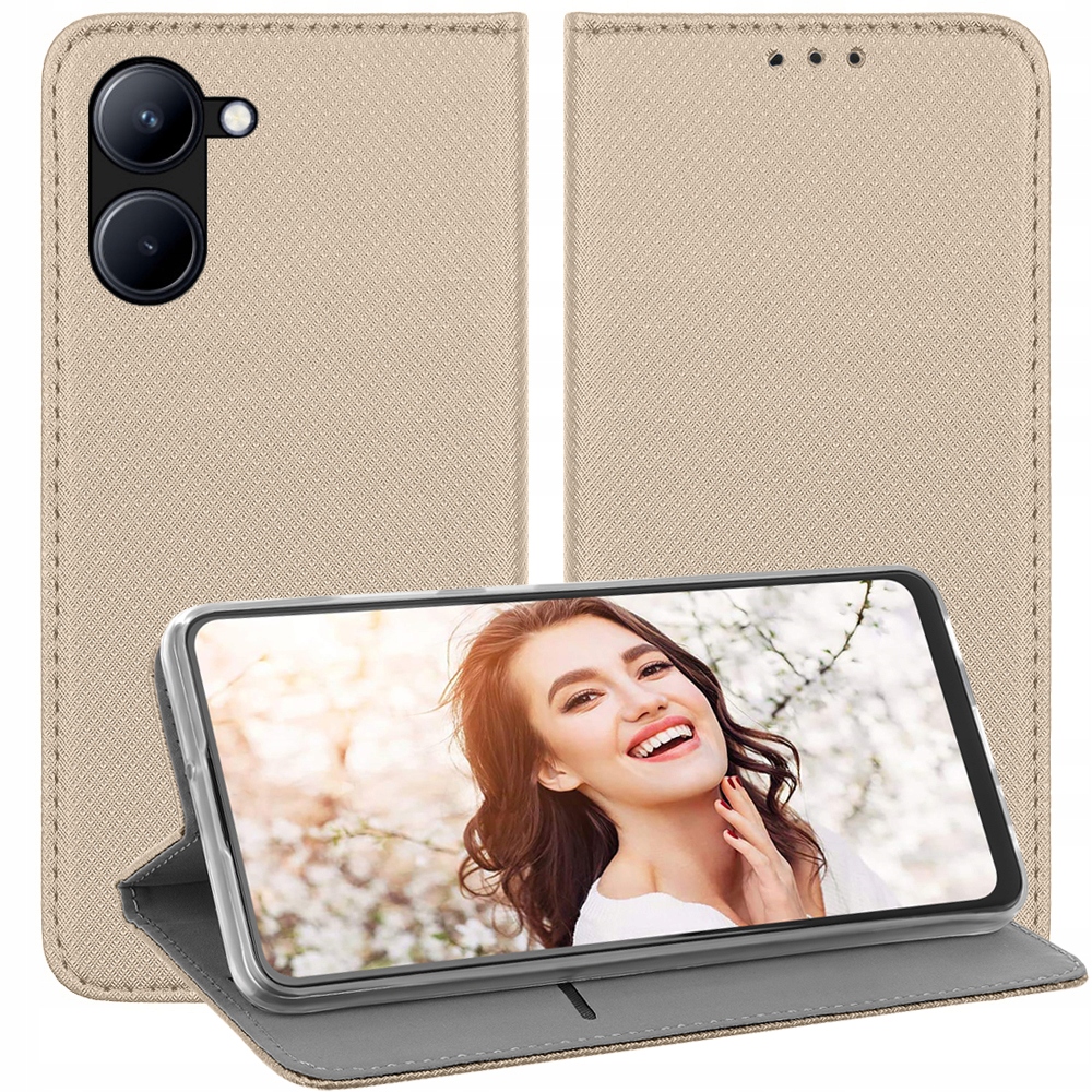 

Etui Smart Magnet Szkło 9H do Realme C33