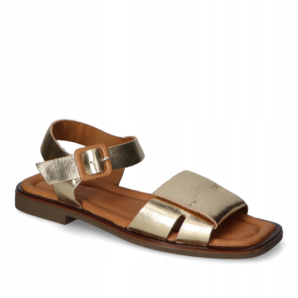 Dámské sandály Emi Romani Zlaté Lico Kožené 36