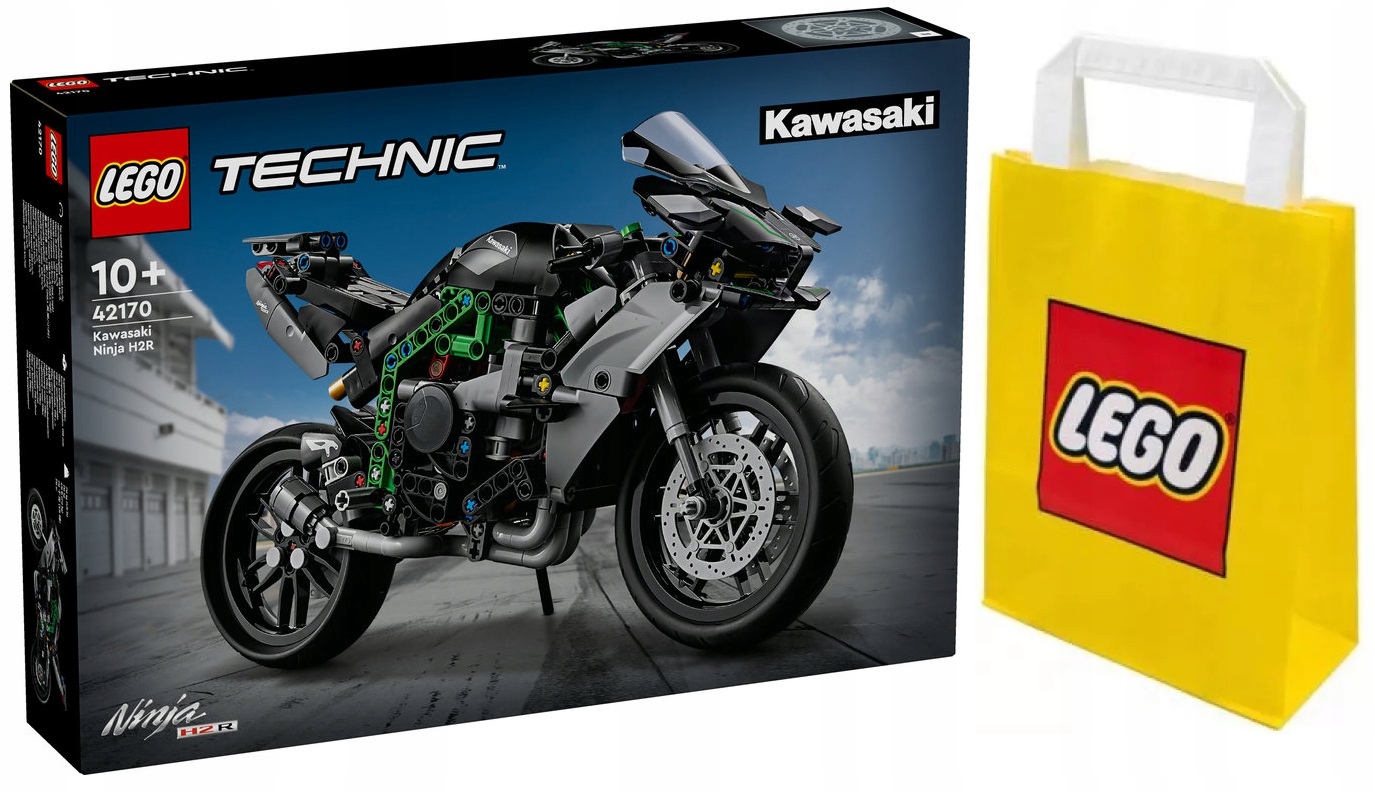 Lego Technic 42170 Motocykl Kawasaki Ninja H2R Torba Lego