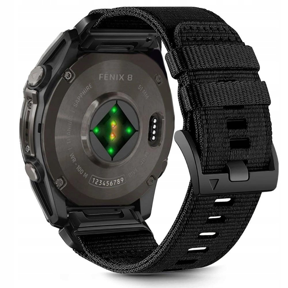 Pasek Tech-Protect Nylon na Garmin Fenix 51 mm czarne
