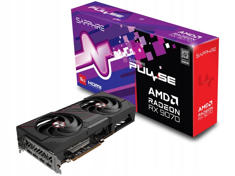Karta graficzna Sapphire Pulse Radeon Rx 9070 Gaming 16GB
