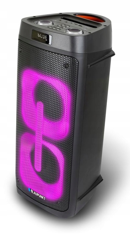 Blaupunkt PB50LED přenosný Bluetooth reproduktor Party Box karaoke mikrofon