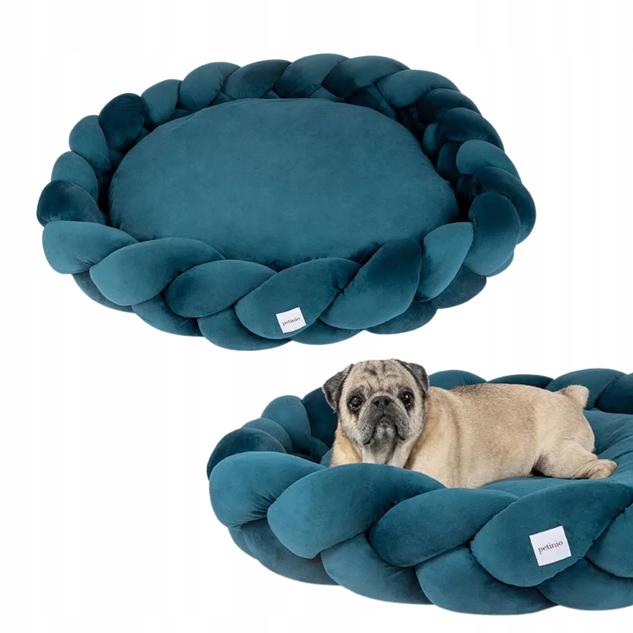 Levně Elegantní pelíšek pro psa Elżbieta, barva zelená #100 L