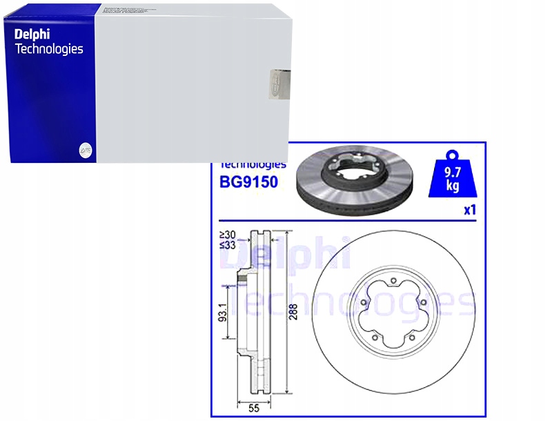Brzdové Kotouče 2KS Přední Ford Tourneo Custom V362 Transit Custom