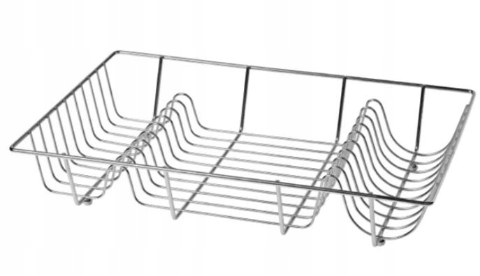Levně Sušička nádobí na desku 48x30x10 nerezová ocel