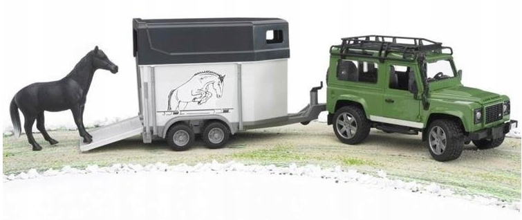 

Bruder 02592 Land Rover z przyczepą dla koni koń