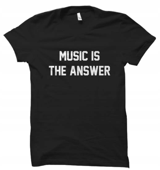 

Music Is The Answer #muzyka koszulka damska