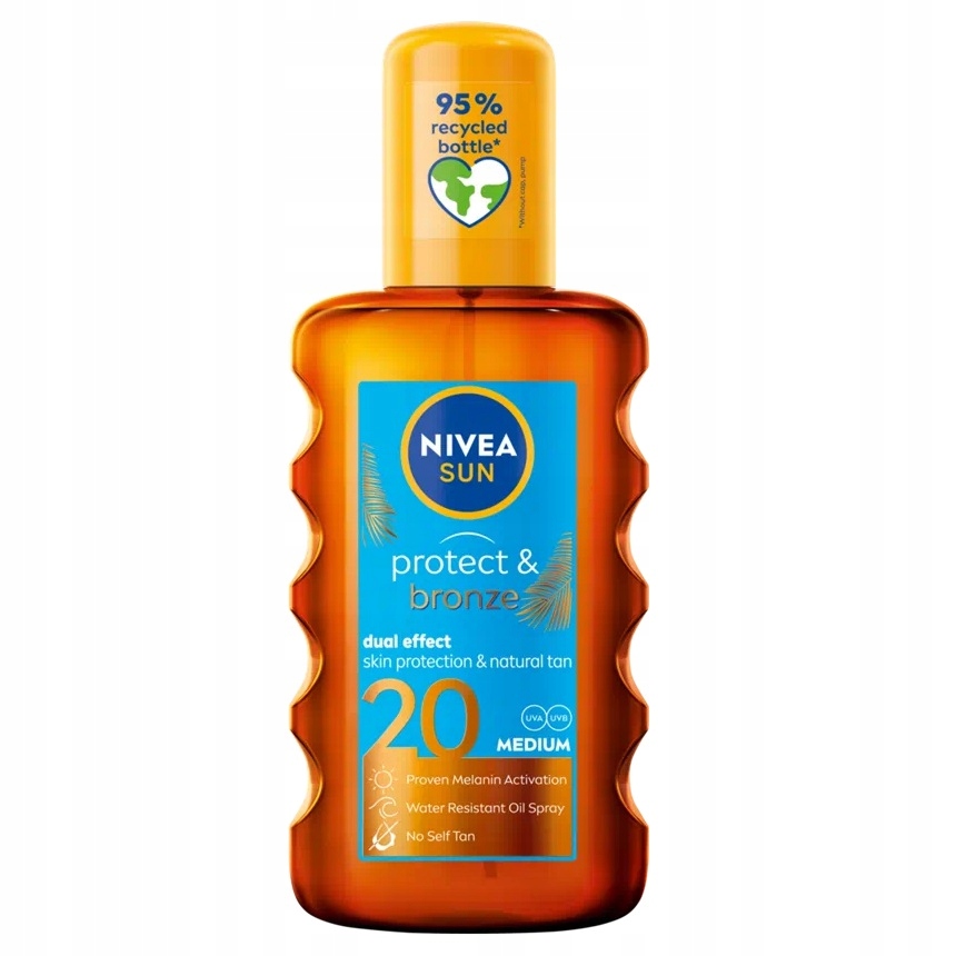 NIVEA Olejek do Opalania Nivea Sun Protect Bronze SPF20 Naturalna