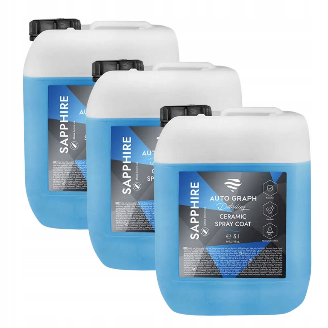 Auto Graph Sapphire Ceramic Spray Coat 3 x 5L Quick Detailer Keramický