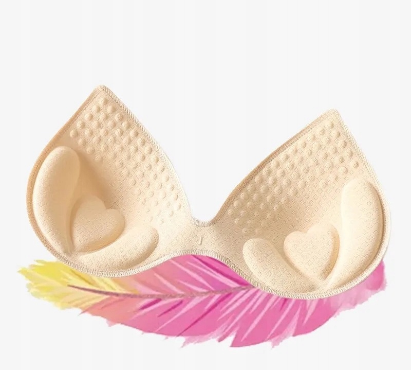 WKŁADKI PUSH UP DO STANIKA SPORTOWEGO BIKINI PIANKOWE POŁĄCZONE L Model PIANKA