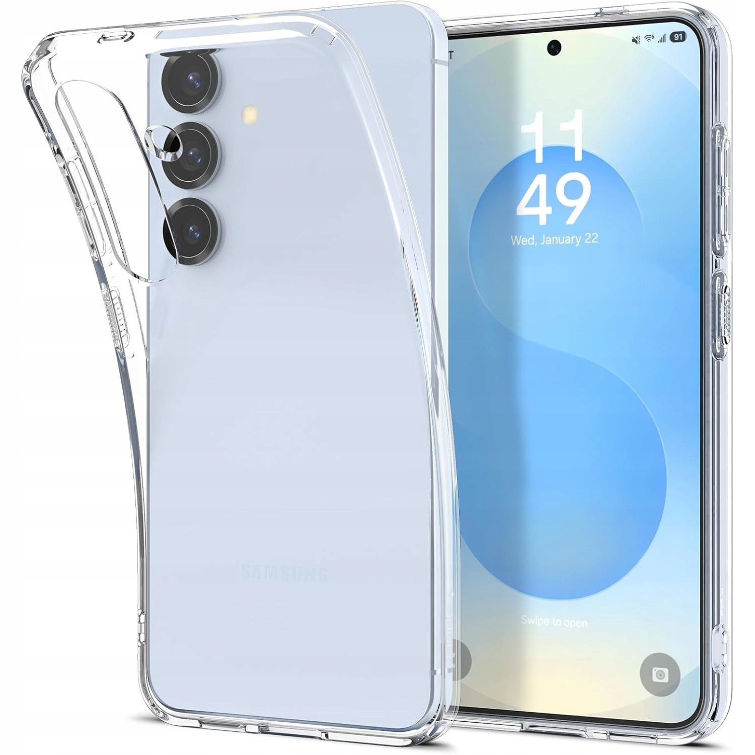Etui Spigen Liquid Crystal na Samsung Galaxy S25 Plus – przezroczyste