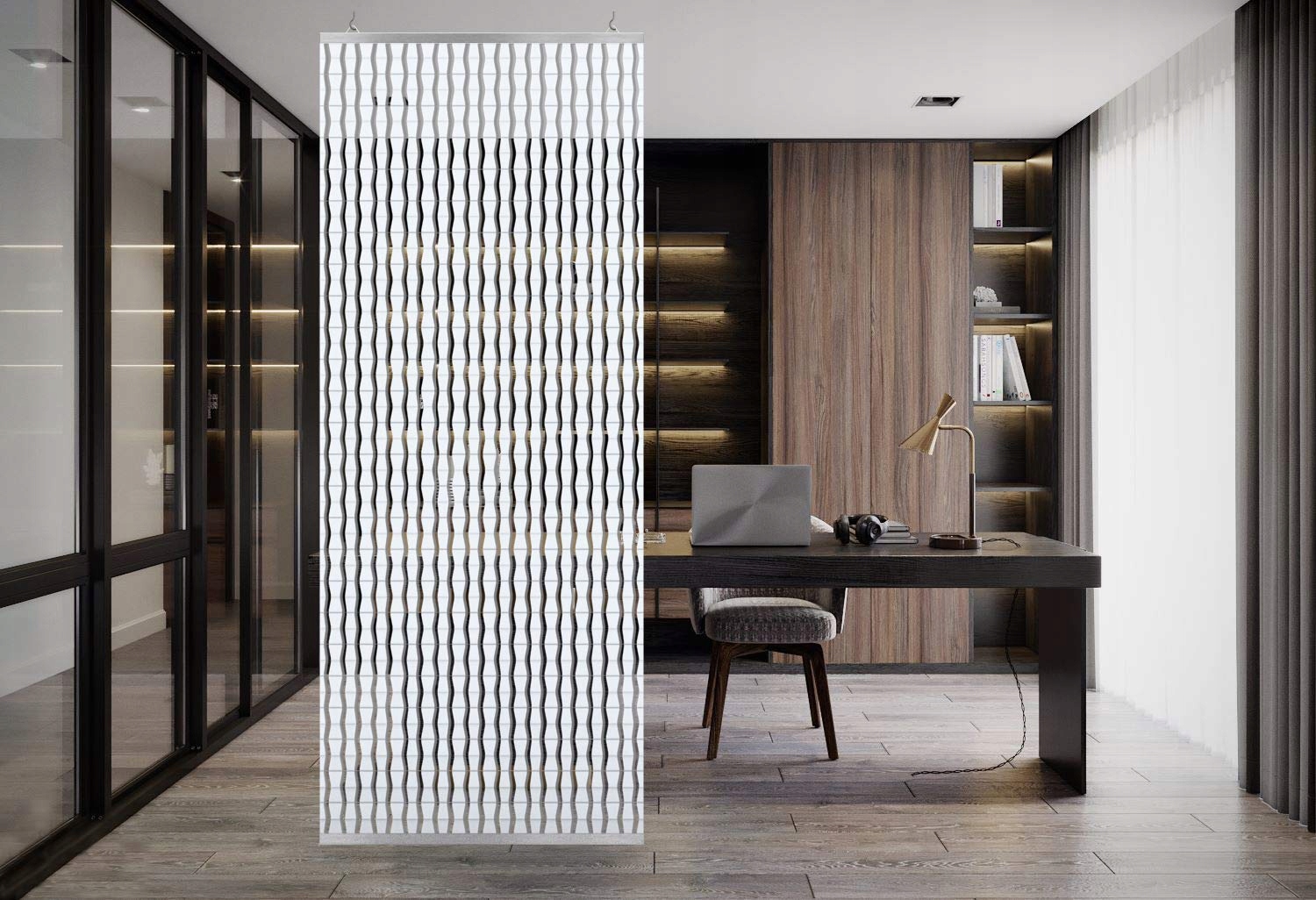 Yourcasa Moderní Závěsná Dělicí Stěna Paraván Závěsný 118x240 cm