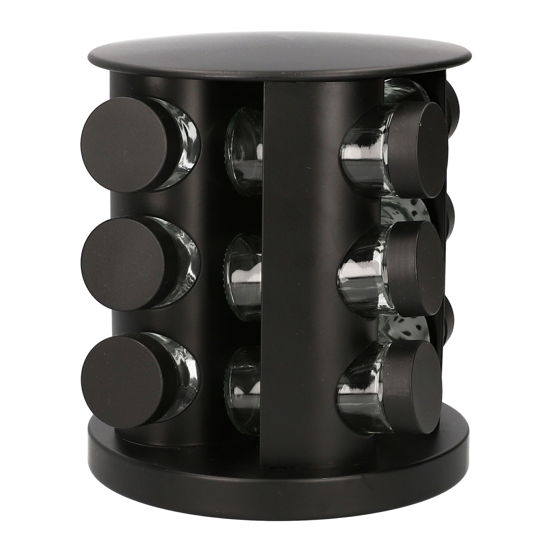 Sada koření Otto na otočném stojanu – 12 sklenic 19 x 21 cm Homla