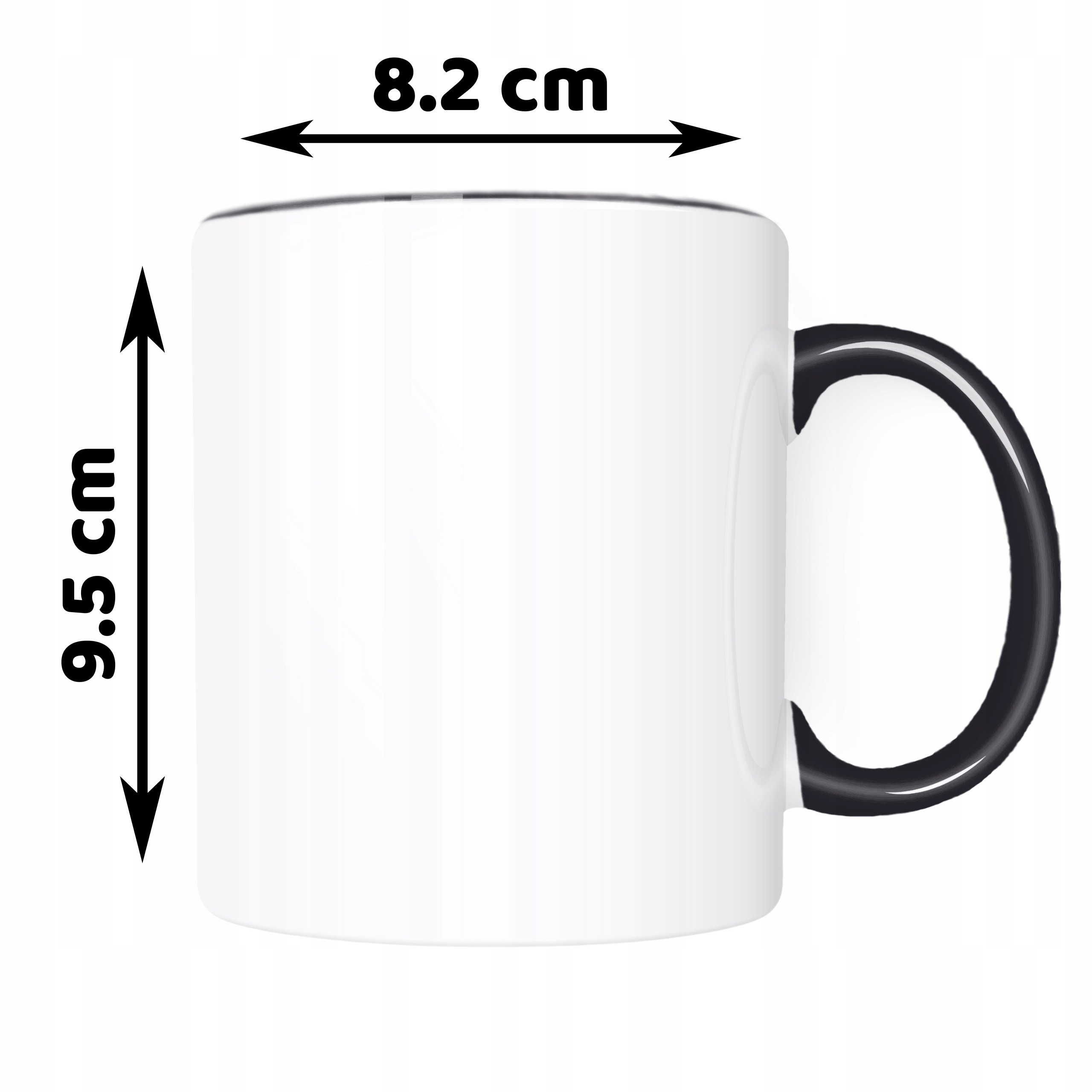 KUBEK CZARNY DLA ZIĘCIA SYNA OD TEŚCIOWEJ NA URODZINY PREZENT Z NADRUKIEM Pojemność 330 ml