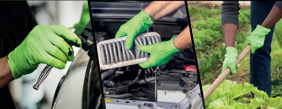 Rękawiczki MERCATOR GOGRIP NITRYLOWE green ZIELONE 50 szt. rozmiar M Materiał dominujący nitryl