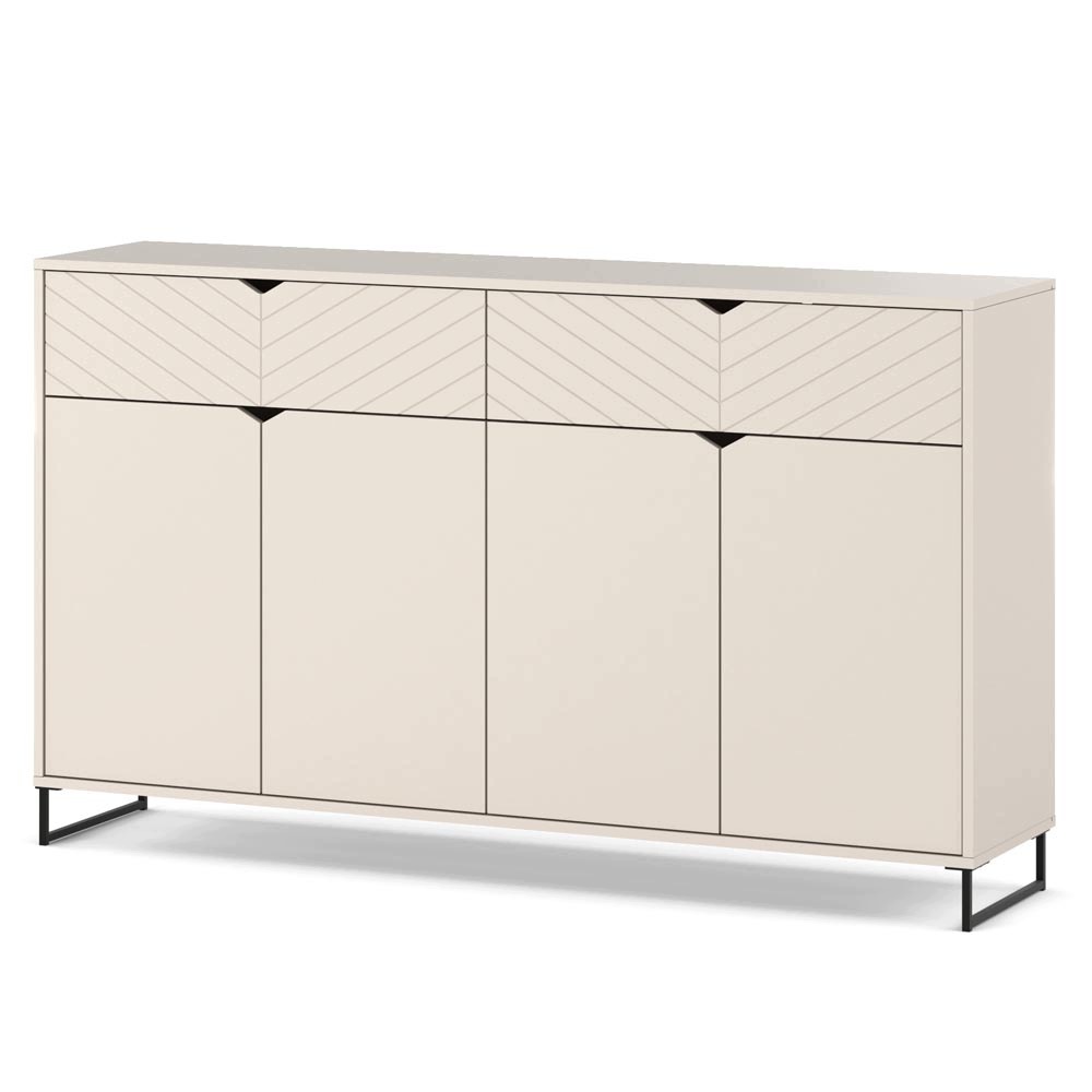 Kašmírová Komoda Se Zásuvkami 150 CM 4D2S, Moderní Skříňka Do Obývacího Pokoje