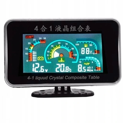 WSKAŹNIK LCD TEMPERATURY CIŚNIENIA OLEJU WOLTOMIER Producent bez marki