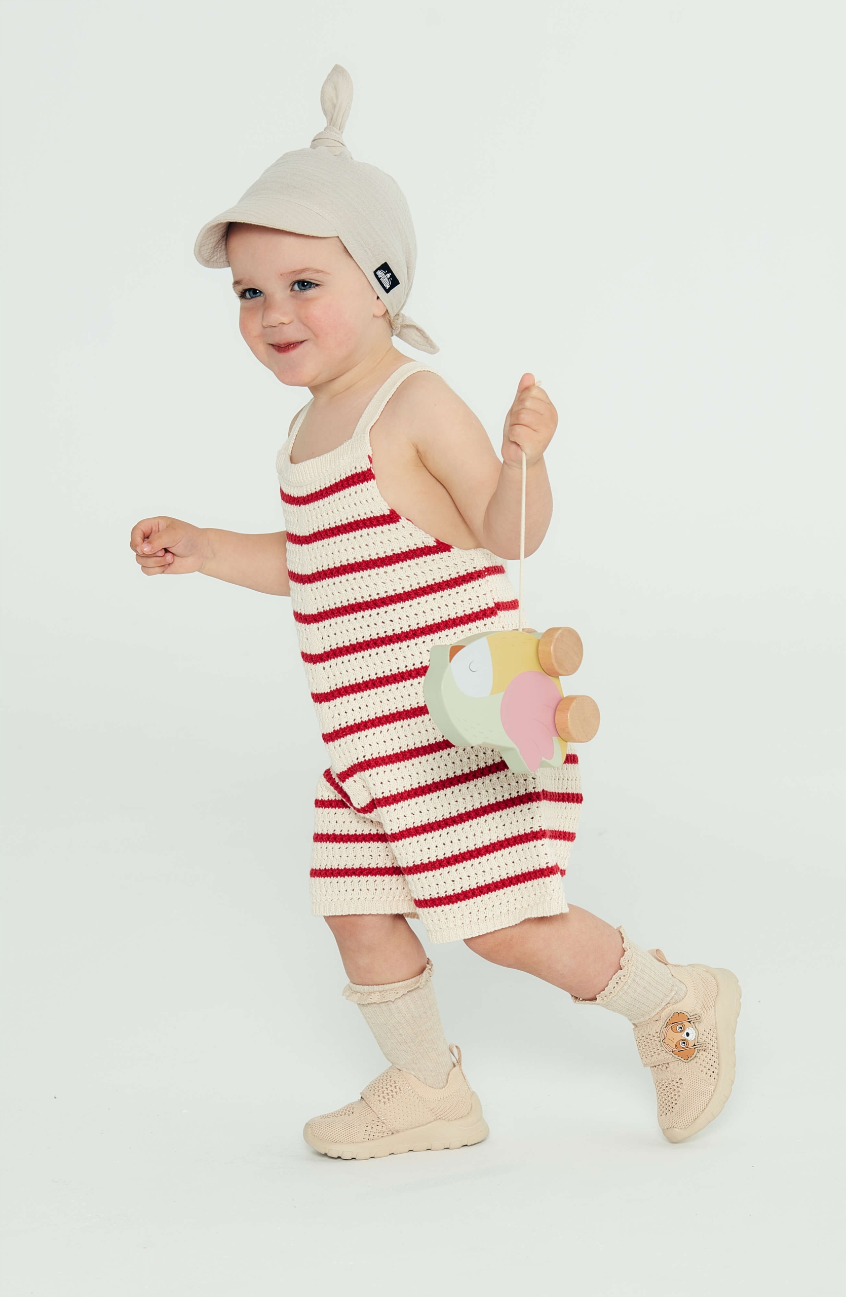 Chustka z daszkiem muślinowa Taupe Kod producenta KL-008-K46-C