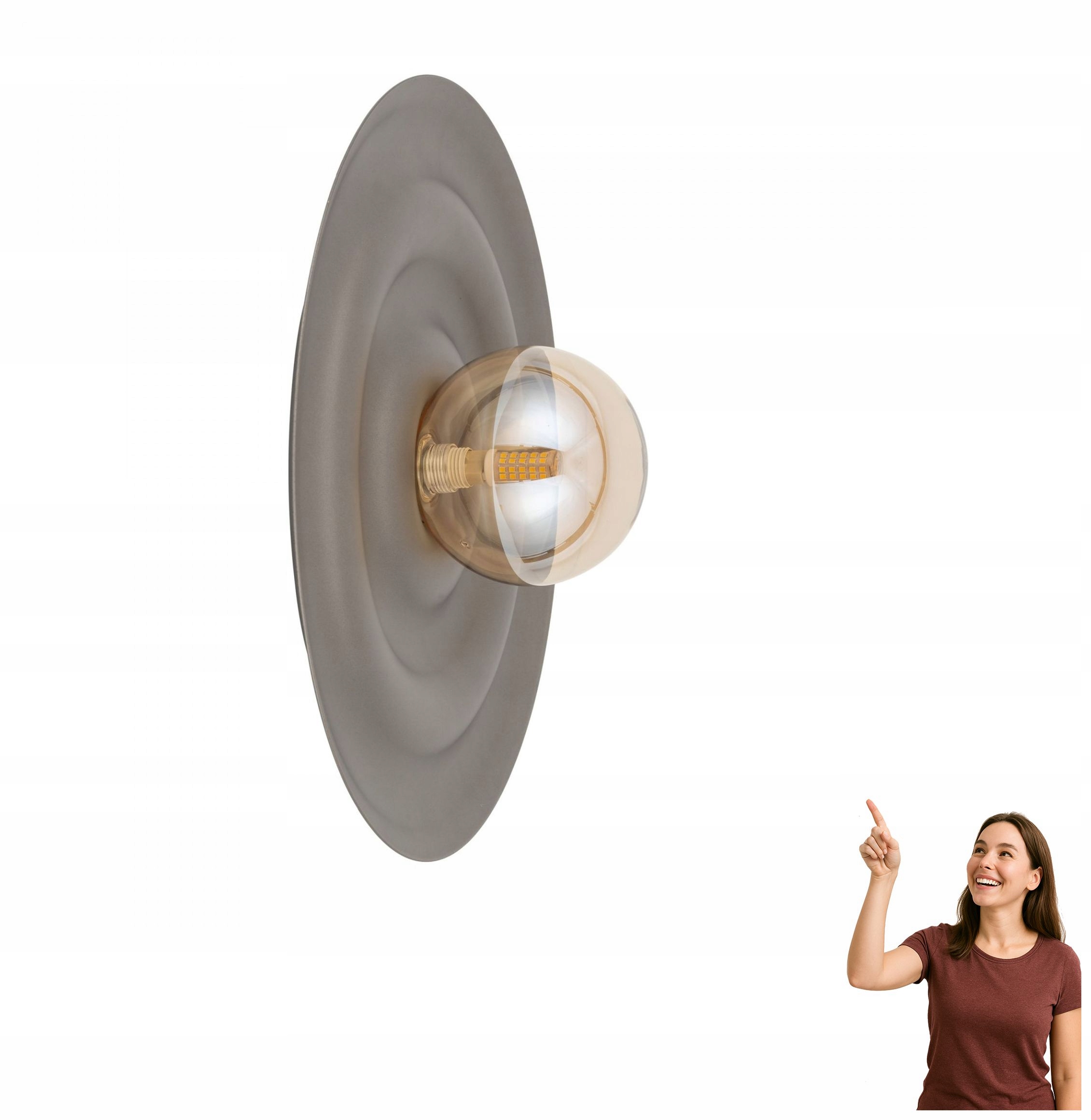 Nástenná a stropná lampa Tk Lighting Onda New Brown 11410
