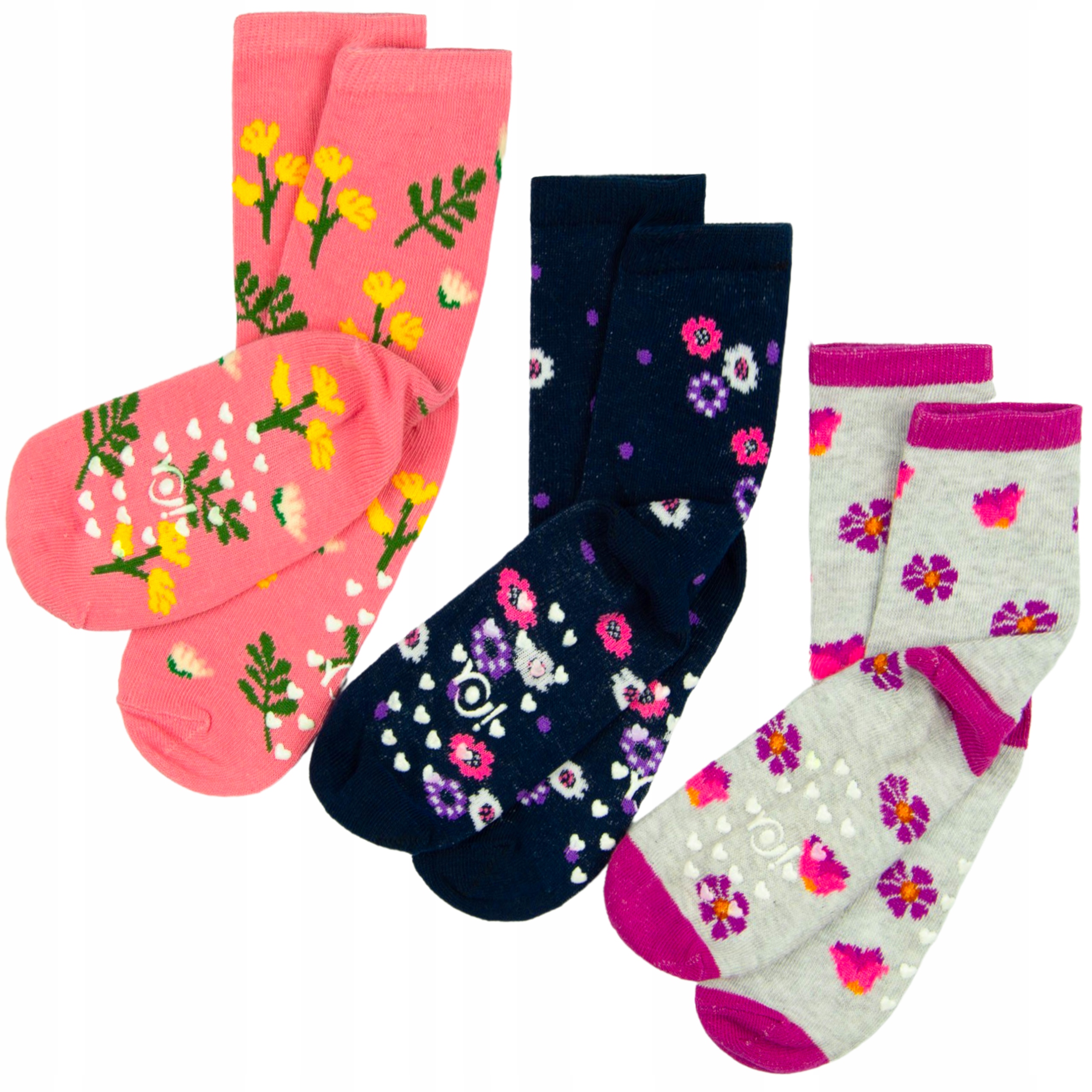 

3-PAK Skarpetki Antypoślizgowe Abs dziewcz. 27-30