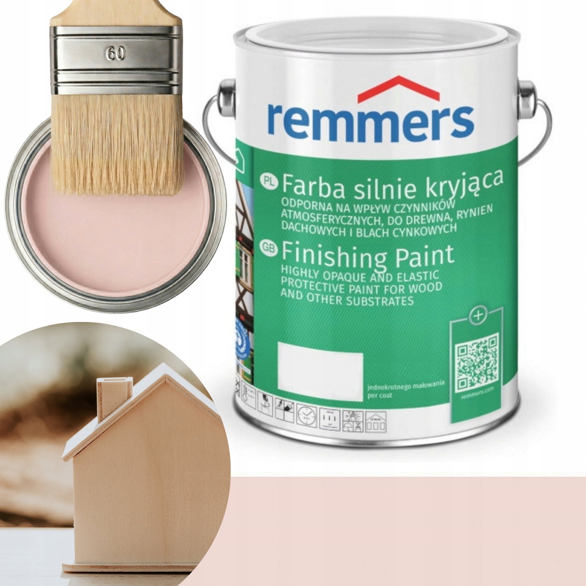 Remmers Pudrová růžová Barva na dřevo 2,5 l