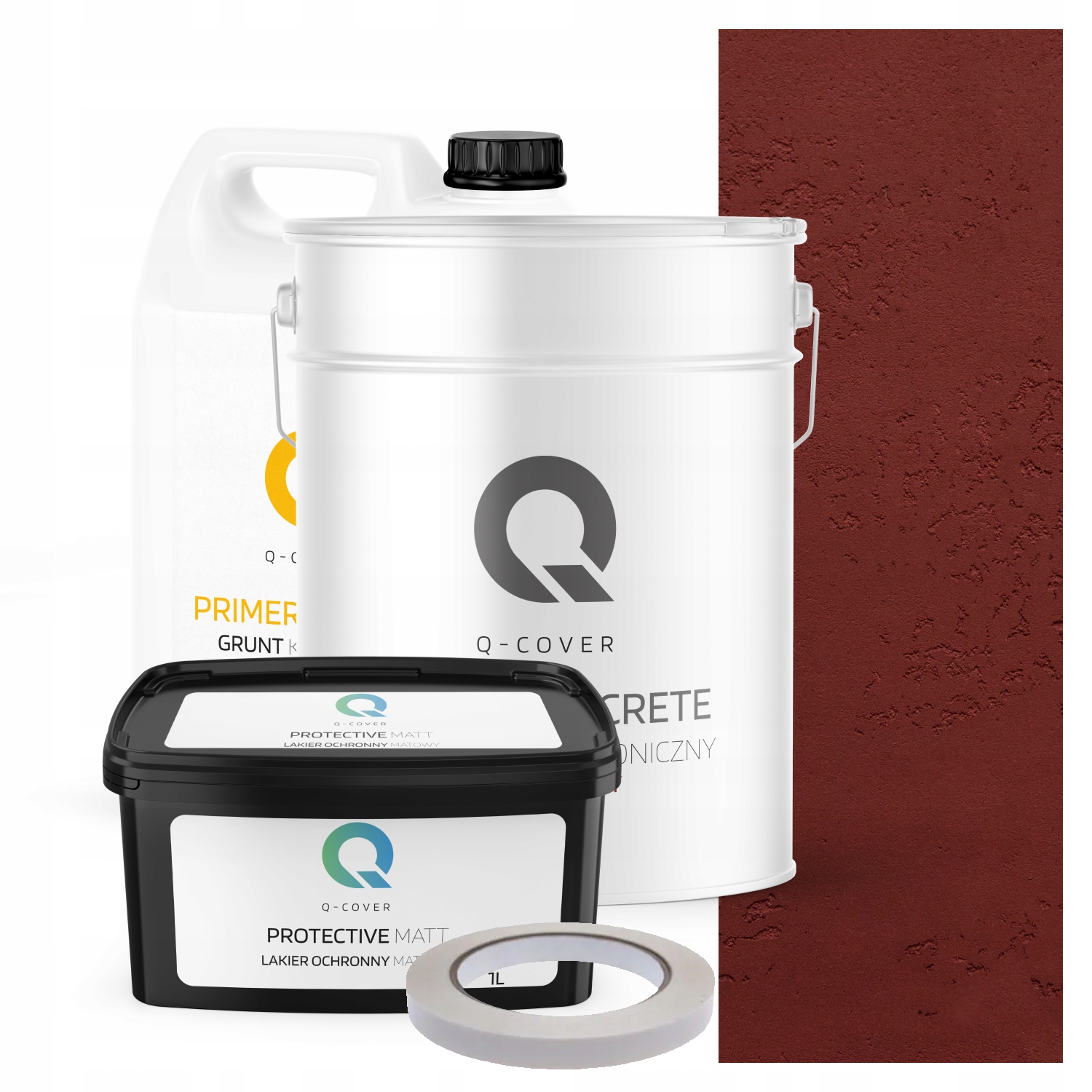 Vnitřní Architektonický Beton Sada Vínová H3110 19kg Komplet 10m2