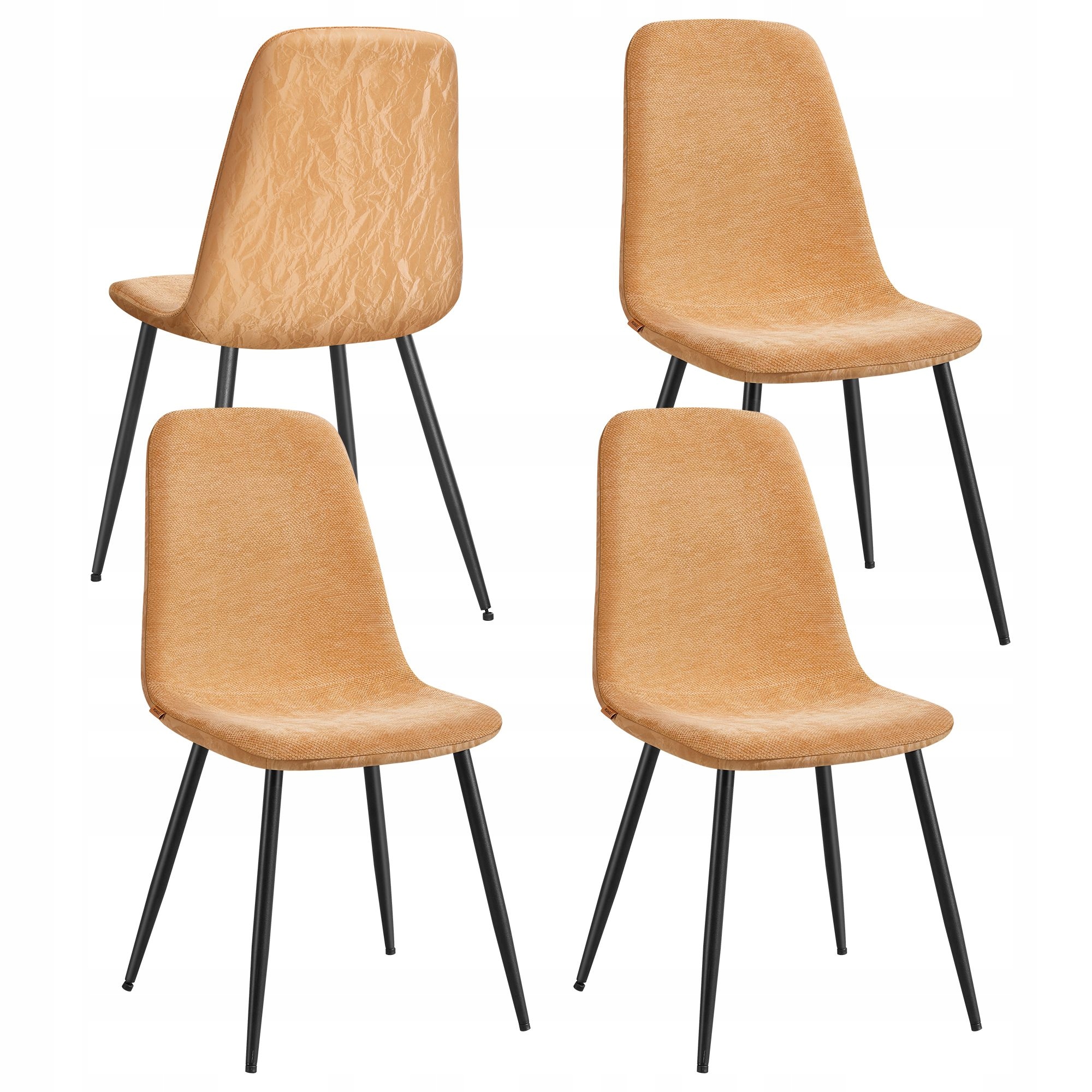 Sada 4 ženilkových stoličiek Vasagle Pu ľadovec