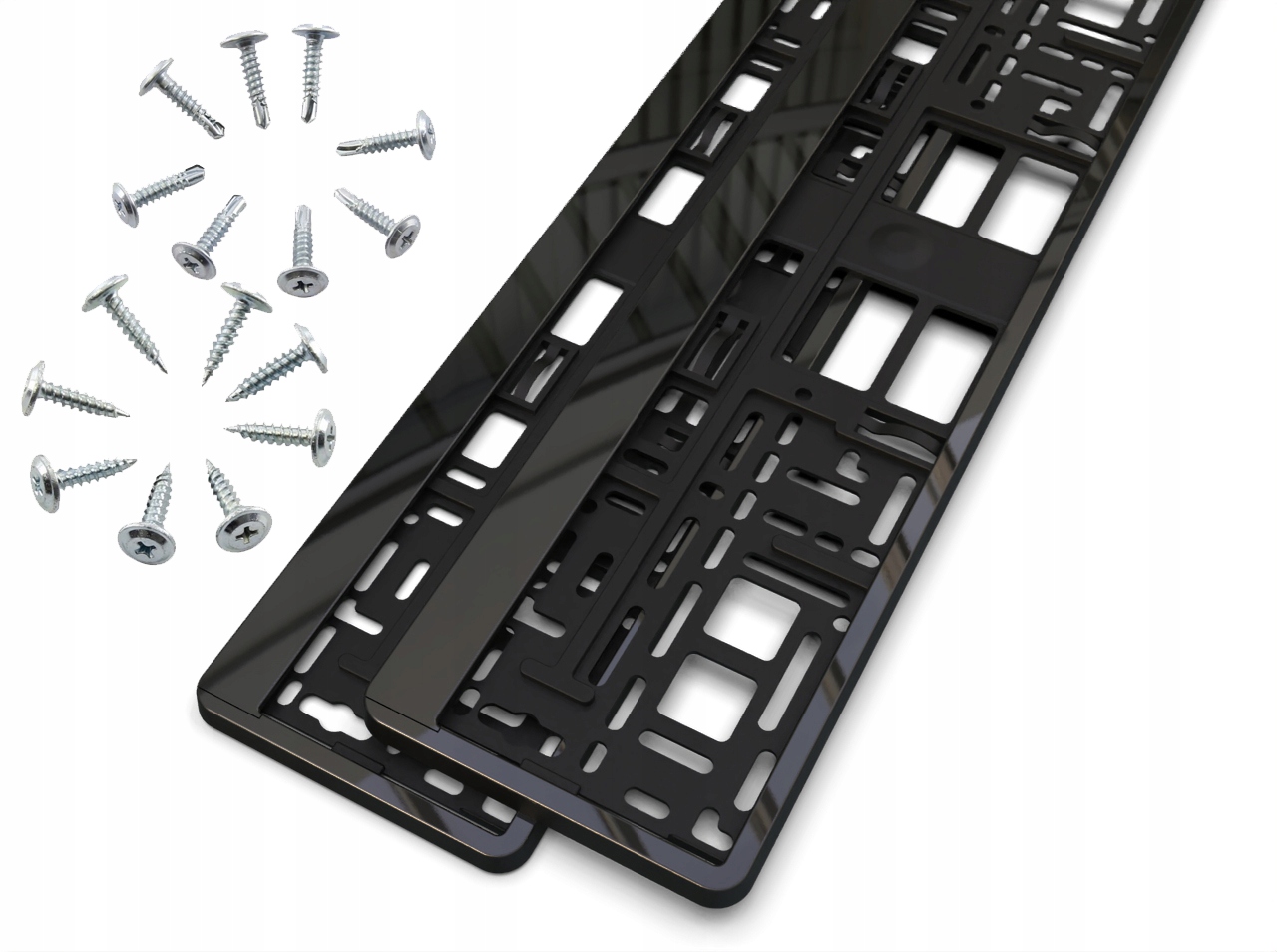 

2 X Ramka Pod Tablice Rejestracyjne Czarny Połysk