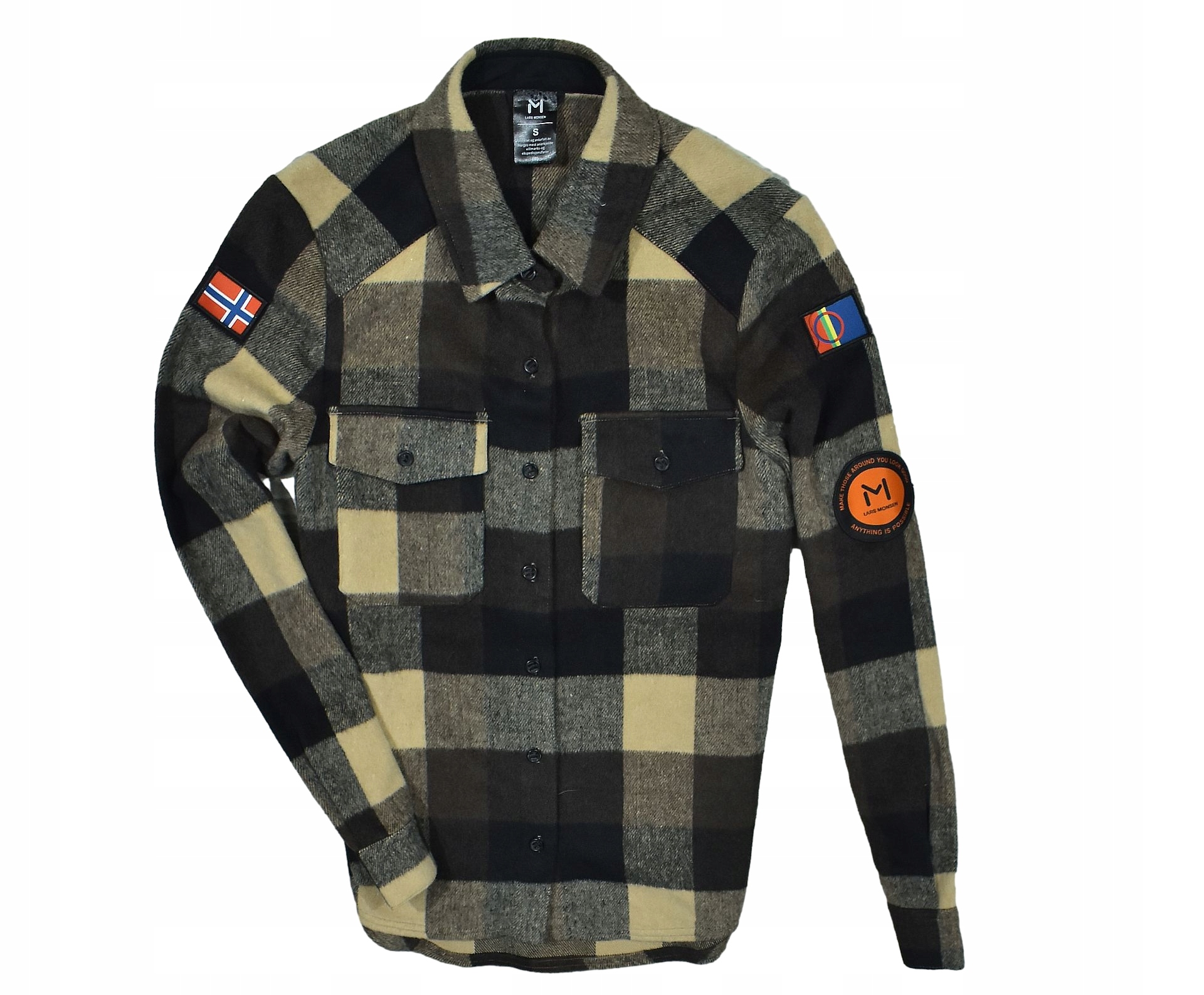 LARS MONSEN Wełniana Trekkingowa Koszula Damska Wool Jacke S